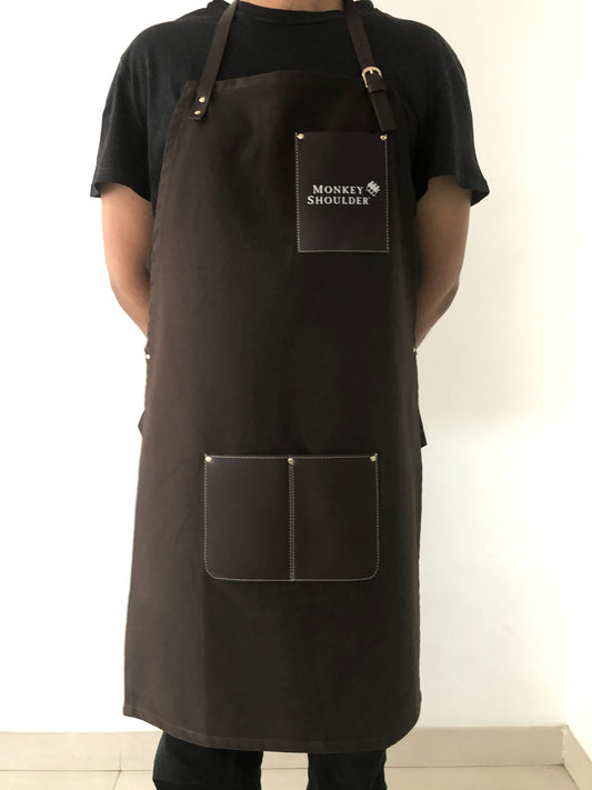 Canvas + Leather Chef Aprons - MS
