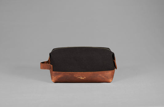 Canvas Leather Travel Kit